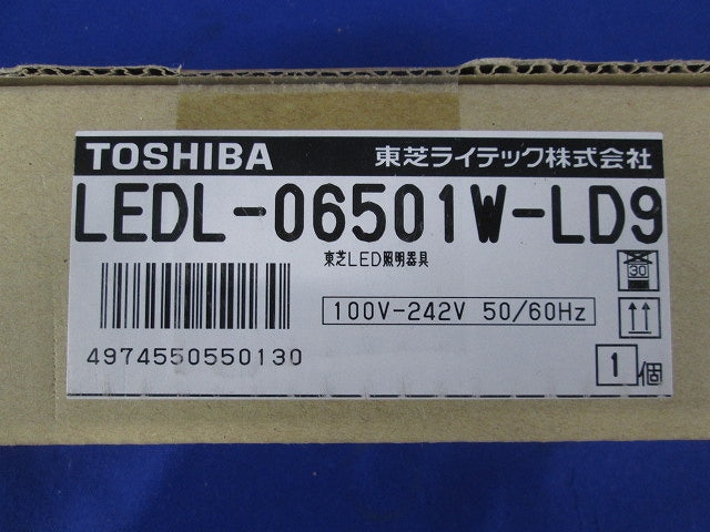 LED屋内用ライン器具 全長625mm 白色 調光器別売 LEDL-06501W-LD9