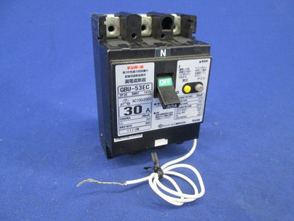 漏電遮断器3P3E30A(ビス無) GBU-53EC