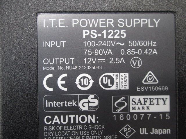 電源アダプター PS-1225