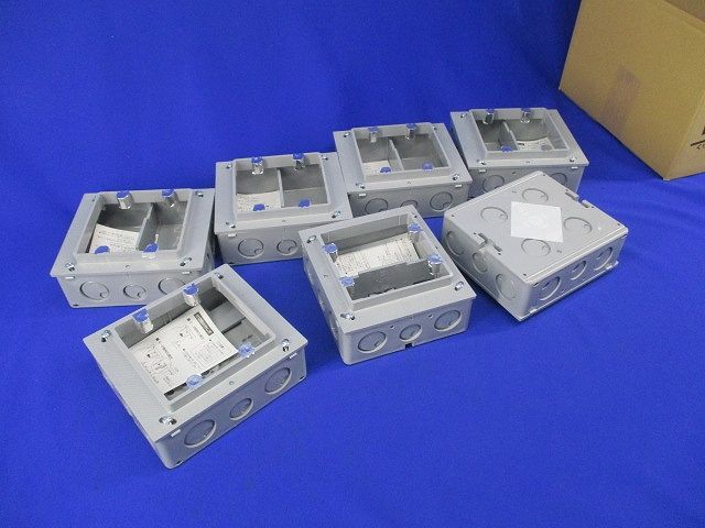 埋込スイッチボックス(7個入)(グレー) CSW-2N