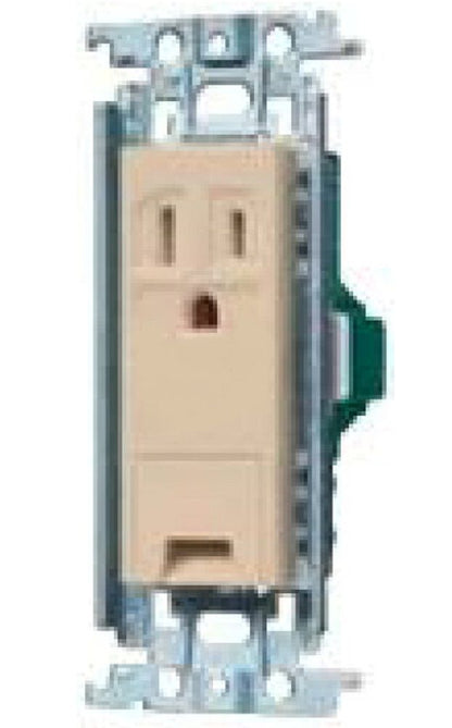 埋込アースターミナル付接地コンセント 金属枠付 ベージュ 5個入 WTF11313FK-05