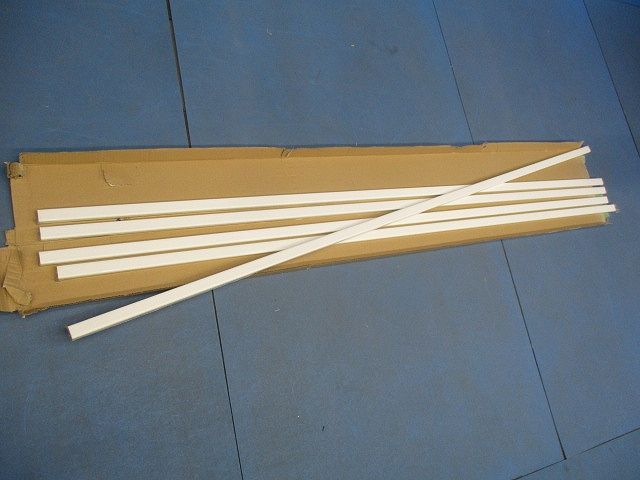 A型メタルモール1.8m(5本入)(ホワイト)(汚れ,傷有) M(Y)100