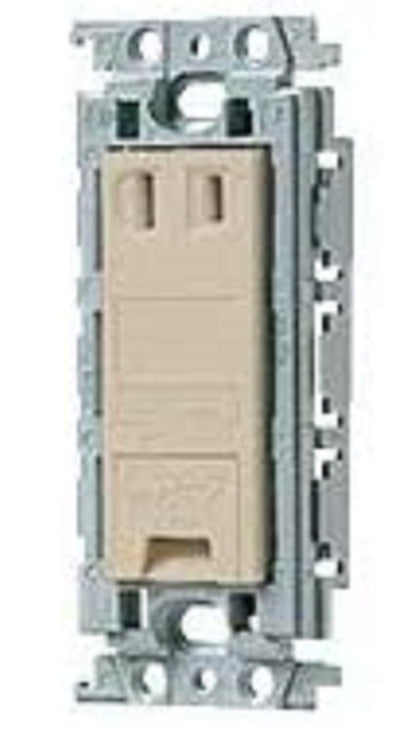 埋込アースターミナル付コンセント 絶縁枠付 ベージュ 5個入 WTF133149F-05