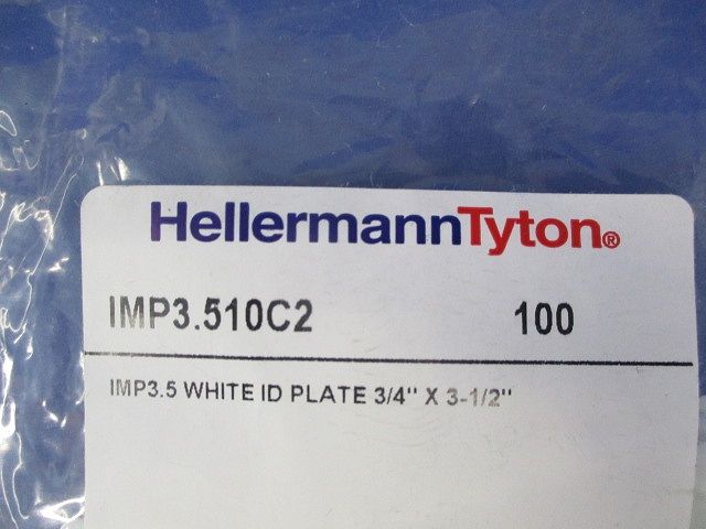 マーカープレート(100枚入)(ホワイト) IMP3.510C2