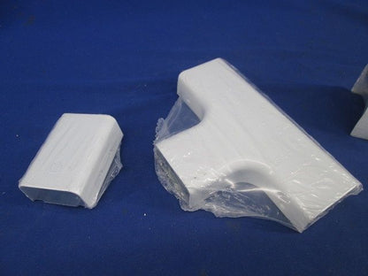 メタルモール付属品セット(計4個入混在)ホワイト B203他