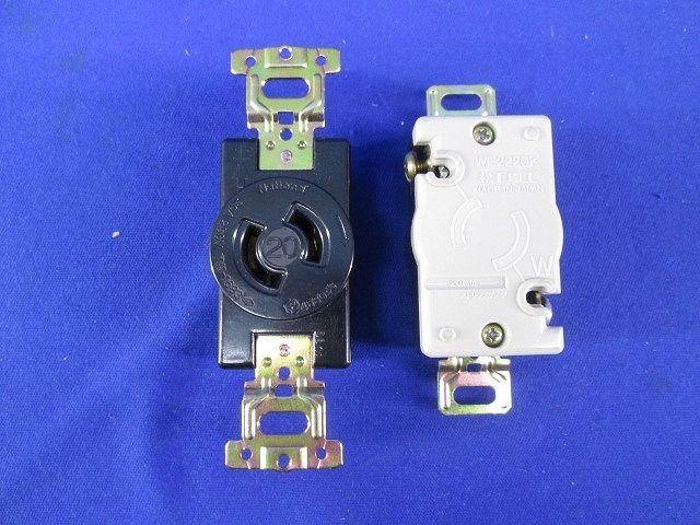 引掛埋込コンセント(5個入)(黒)(汚れ有)National WF2220K