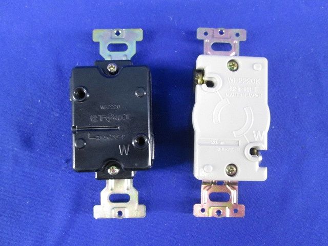 引掛埋込コンセントセット(混在4個入)(黒)National WF2220K他