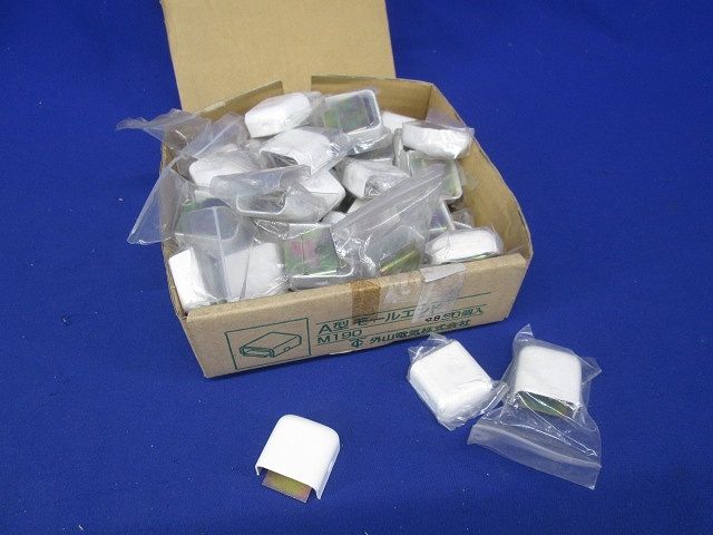 A型モールエンド(48個入(ホワイト))(汚れ有) M190