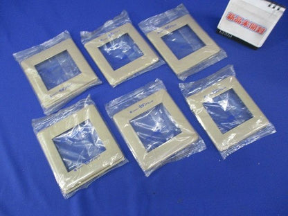 2連接穴モダンプレート(6枚入)(ダークベージュ)National WN8400