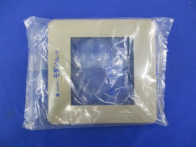 2連接穴モダンプレート(6枚入)(ダークベージュ)National WN8400