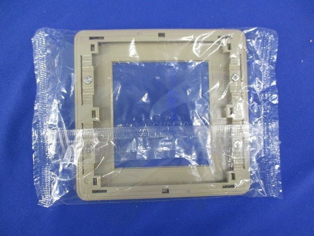 2連接穴モダンプレート(5枚入)(ダークベージュ)National WN8400