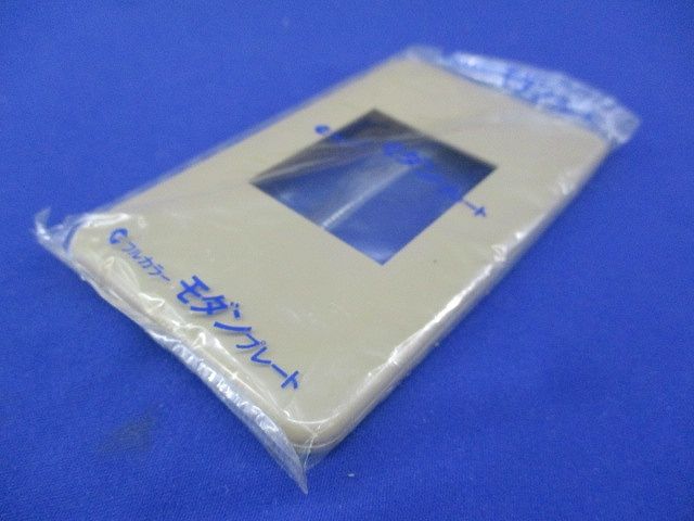 フルカラーモダン角型埋込コンセントプレート(20枚入)(ダークベージュ)National WN6021Y