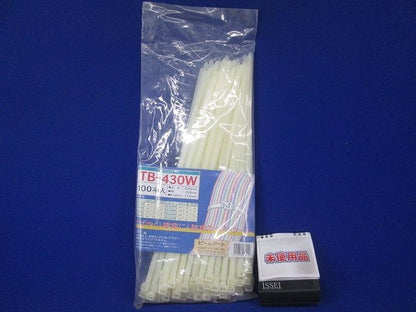 ケーブルロック ホワイト 100本入 TB-430W-100