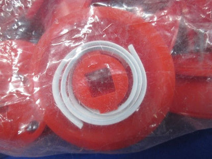 UFOインサート 赤 ビニールタイ付き 50個入 JCS1-RV-50