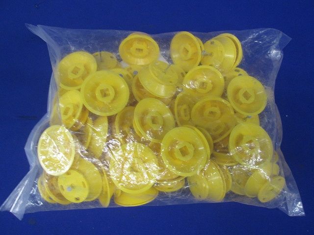 UFOインサート 黄 ビニールタイ無し 50個入 JCS1-Y-50