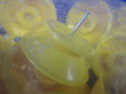 UFOインサート 黄 ビニールタイ無し 50個入 JCS1-Y-50