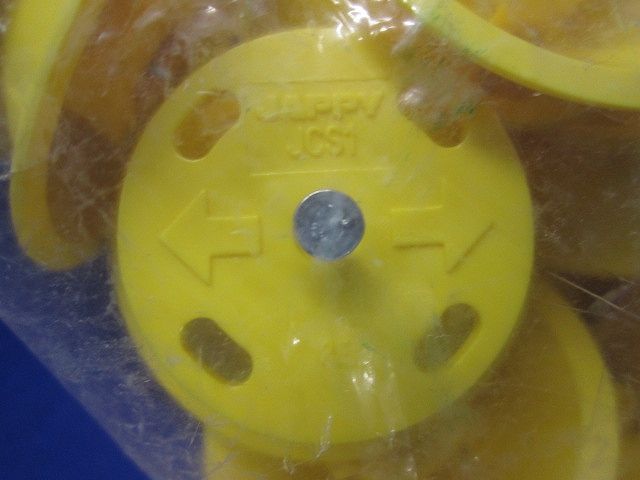 UFOインサート 黄 ビニールタイ無し 50個入 JCS1-Y-50