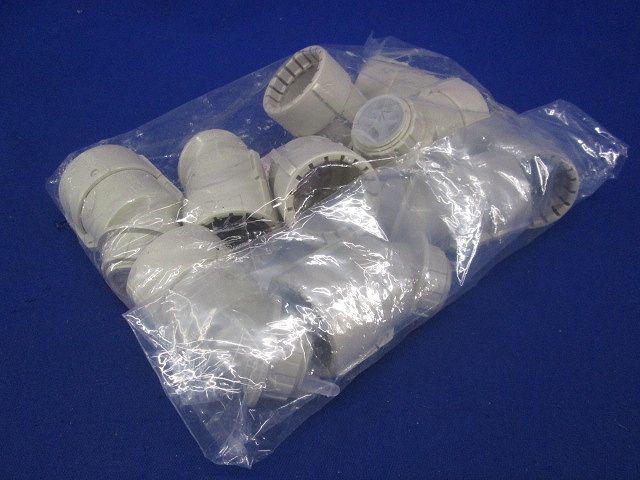 45度曲がりコネクタ PF管22用 10個入り FNVK-22G-10