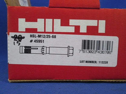 ウェッジアンカー(15本入) HSL-M12/25-68