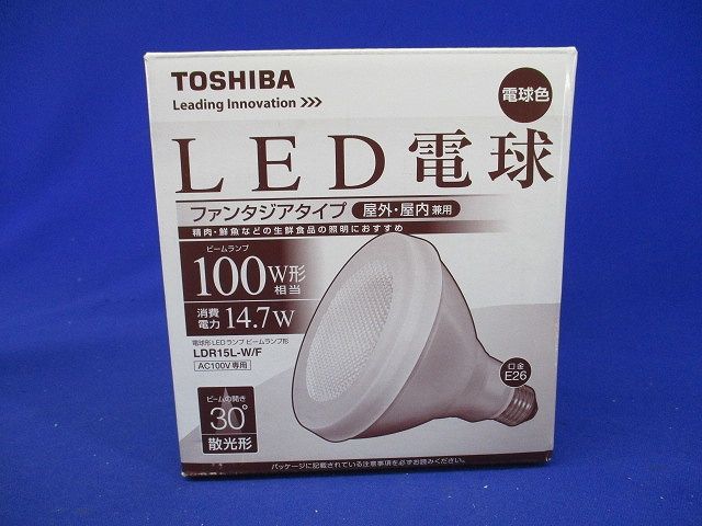 ＬＥＤ電球 ビームランプ形ファンタジ 電球色 E26 LDR15L-W/F