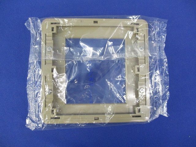 2連接穴モダンプレート(10枚入)(ダークベージュ)National WN8400