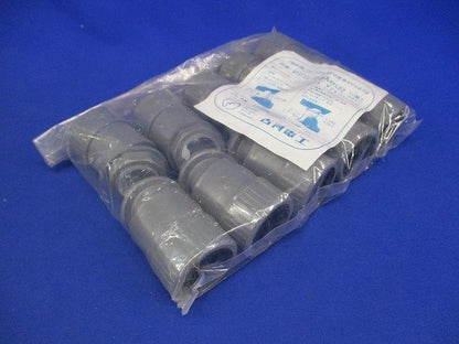 PF曲りコネクタ 曲り30度 プラフレキPFS-28用 グレー 10個入 PFS-28MKR-10