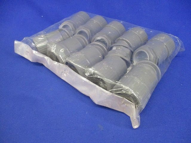 PF曲りコネクタ 曲り30度 プラフレキPFS-28用 グレー 10個入 PFS-28MKR-10