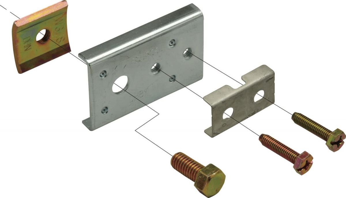 ダクター中間支持金具・開口横向 10個入 DHBY-W4-10