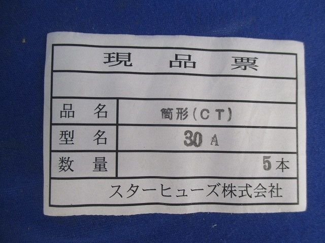 ヒューズ(5個入) 30A