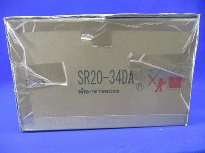 ステンレス屋外用熱対策制御盤キャビネット 遮光板付 片扉 鉄製基板付 横380×縦447×深240 SR20-34DA