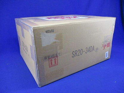 ステンレス屋外用熱対策制御盤キャビネット 遮光板付 片扉 鉄製基板付 横380×縦447×深240 SR20-34DA