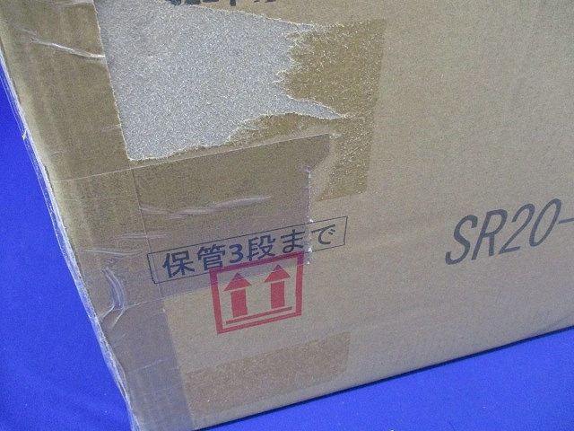 ステンレス屋外用熱対策制御盤キャビネット 遮光板付 片扉 鉄製基板付 横380×縦447×深240 SR20-34DA