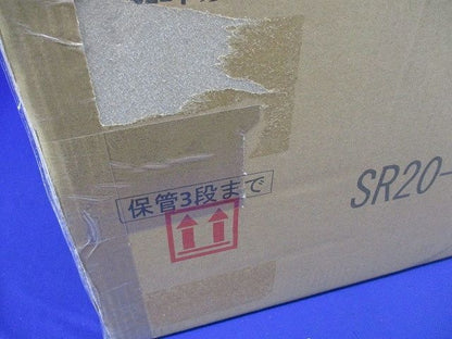 ステンレス屋外用熱対策制御盤キャビネット 遮光板付 片扉 鉄製基板付 横380×縦447×深240 SR20-34DA