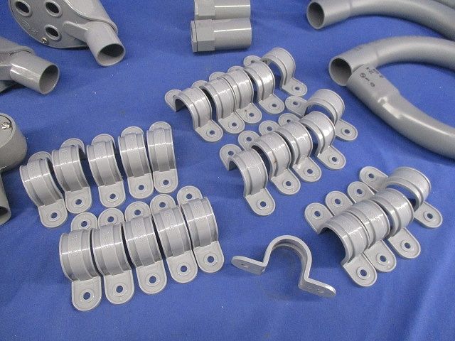 VE管付属品セット(混在36個入)(グレー) N-22他