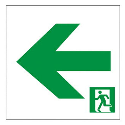 LED誘導灯用表示板 C級(10形) 左矢印 本体別売 S2-1081L