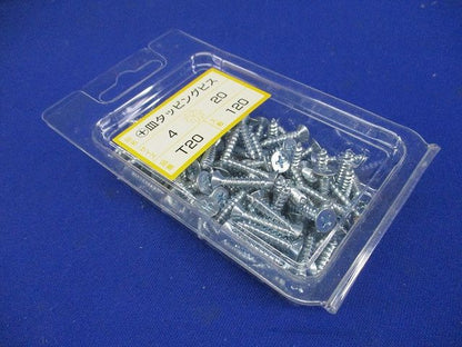 皿タッピングビス A型タッピングネジ ユニクロメッキ付 4×20 120本入 T20-120