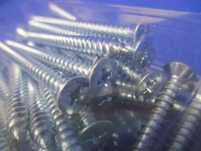 皿タッピングビス A型タッピングネジ ユニクロメッキ付 4×50 40本入 T50-40