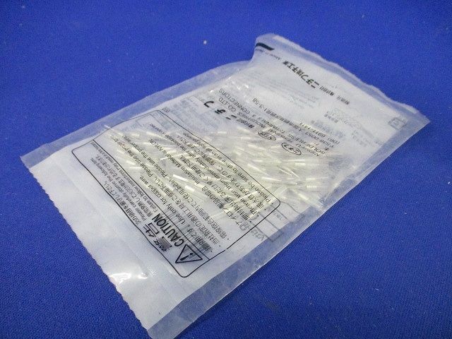 絶縁被覆付圧着端子 TC形 透明 100個入 TGNTC-0.75-6T-100