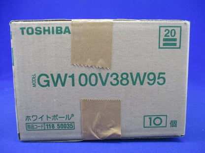 白熱電球  ホワイトボール 電球色 10個入 GW100V38W95-10