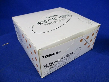 ベビー電球(常夜灯用) Ｅ１２口金 ホワイト ５Ｗ 25個入 BABY100V5WTE