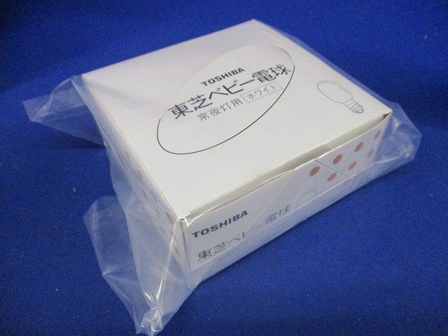 ベビー電球(常夜灯用) Ｅ１２口金 ホワイト ５Ｗ 25個入 BABY100V5WTE