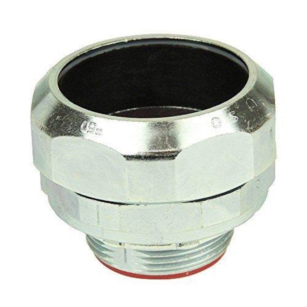 防水プリカ用附属品 ノックアウト用防水コネクタ ユニオン式 厚鋼電線管おねじ付き WBG50