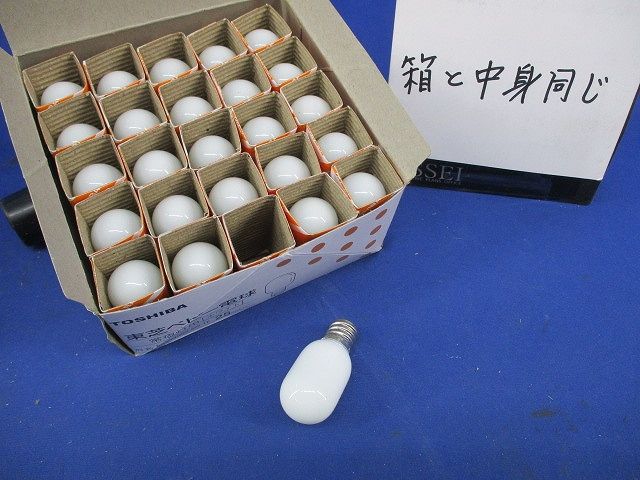 ベビー電球E10(25個入)ホワイト BABY100V5WTE