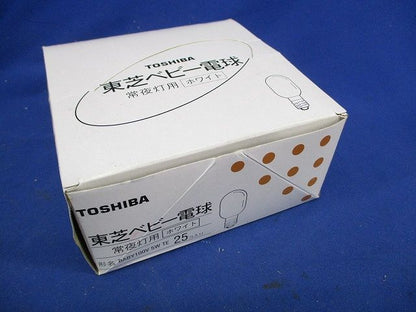ベビー電球E10(25個入)ホワイト BABY100V5WTE