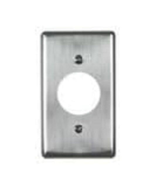 ニューマイルドビーシリーズ ステンレスプレート コンセントプレート 1連用 1コ用(φ41.5) 808S