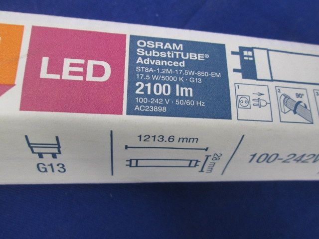 直管LEDランプ ST8A-1.2M-17.5W-850-EM