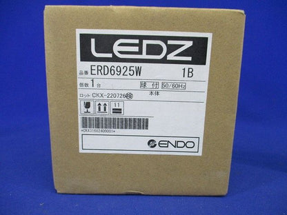 ＬＥＤベースダウンライト 鏡面コーン Ｃ１５０・１００ 電球色 広角 φ７５ 白 ランプ付・電源別売 ERD6925W