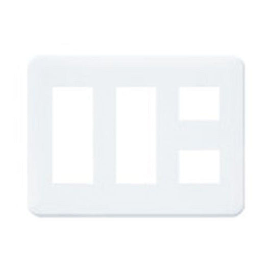 コスモシリーズワイド21 簡易耐火コンセントプレート 8コ用 ホワイト WTF7708W