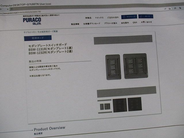 スイッチガード(2個入) BSW-1232R