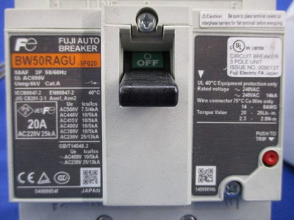 オートブレーカ3P20A BW50RAGU